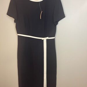 Vintage Casual Corner navy and white wiggle dress Dress size 8 new with tags